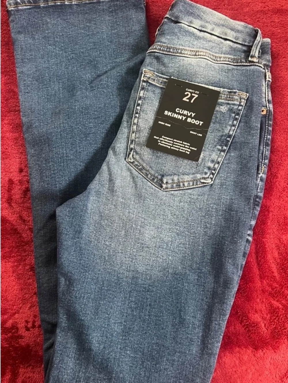 Forever 21 Curvy Skinny Boot Jeans - Medium Blue Wash